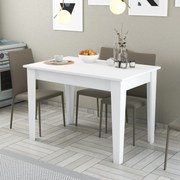 Mesa de Cozinha Kiev – Branco – 110x75x72 cm