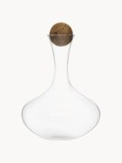 Decantador de vidro artesanal com tampa de madeira Eden, 2 L