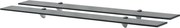 vidaXL Prateleiras flutuantes 2 pcs vidro 100x20 cm 8 mm