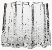 Jarra de vidro com textura artesanal Gry, Alt 19 cm