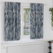 vidaXL Cortinas de Veludo 2 peças com Ilhós Cinza Claro 175 x 140 cm