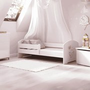 Cama infantil LUK elefante 160x80 branca com grades - colchão e estrado incluído