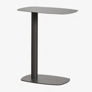 Mesa De Apoio Retangular 40x25 Cm Em Aço Inoxidável Odelia Cinza Granito & ↑50 Cm - Sklum