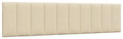 vidaXL Almofadão de cabeceira 200 cm tecido creme