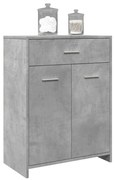 vidaXL Armário de casa de banho 60x33x80cm contraplacado cinza cimento