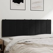 Almofadão de cabeceira 160 cm veludo preto