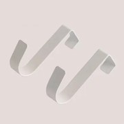 Cabide De Porta Em Aço Dalkey Branco - Sklum