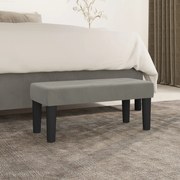 vidaXL Banco 70x30x30 cm veludo cinzento-claro