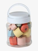 Balde com peças grossas em madeira FSC@ multicolor