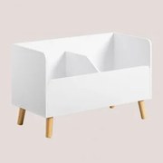 Caixa De Brinquedos Em Mdf E Madeira De Pinho Tom Kids Branco - Sklum