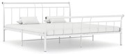 vidaXL Estrutura de cama 160x200 cm metal branco