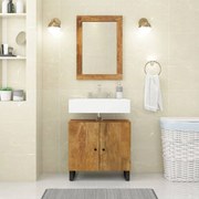 vidaXL Móvel de lavatório 62x33x58 cm mangueira maciça e derivados