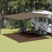 vidaXL Tapete de campismo para tenda 400x500 cm castanho