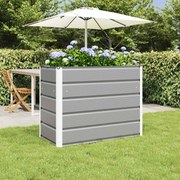 vidaXL Floreira Cinzento-claro 480 x 50 x 45 cm Aço Galvanizado