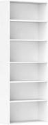 HOMCOM Estante de arrumação 6 níveis com prateleiras ajustáveis para sala, quarto, escritório, 60x24x158,5cm, branco | Aosom Portugal