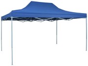 48889 vidaXL Tenda dobrável profissional para festas 3x4 m aço azul