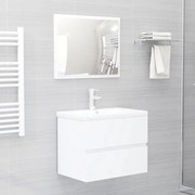 vidaXL Conjunto de móveis de casa de banho contraplacado branco
