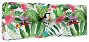 vidaXL Almofadão p/ paletes 120x40x12 cm tecido multicor