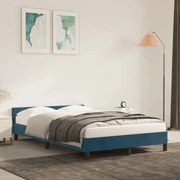 vidaXL Estrutura de cama sem colchão 120x200 cm veludo azul