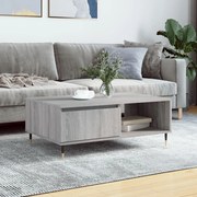 vidaXL Mesa de centro 90x60x35 cm derivados de madeira cinzento sonoma