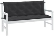 Almofadões banco jardim 2pcs 150x50x7cm mesclado tecido