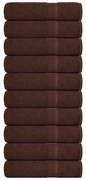 Toalhas de banho 10 pcs 100x150 cm 360gsm 100% algodão castanho