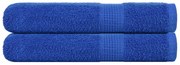 vidaXL Toalhas 2 pcs 100x200 cm 360 gsm 100% algodão azul