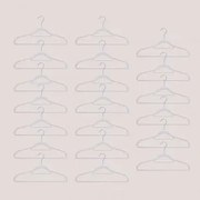 Conjunto De 20 Cabides Palou Crema Linho - Sklum