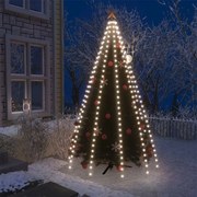 vidaXL Cordão de luzes árvore de Natal 300 luzes LED 300cm branco frio