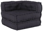 vidaXL Pufe modular 70x70x54 cm tecido antracite
