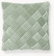 Capa de almofada em veludo com padrão estruturado Sina