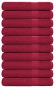Toalhas de sauna 10 pcs 80x200 cm 360 gsm 100% algodão bordéus