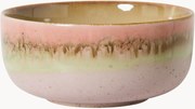 Taça pequena artesanal com vidrado reativo 70's