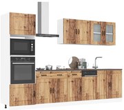 vidaXL 7 peças armário de cozinha conjunto Kalmar madeira velha