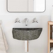 vidaXL Pia Suspensa Cinzeto (30-37) x (25-30) x 12 cm Pedra de Rio