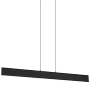 Candeeiro suspenso moderno preto Incl. LED regulável em 3 níveis Easylift - Straight