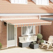 Toldo Retrátil Manual Azul Marinho 400x200 cm