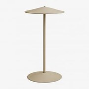 Lâmpada De Mesa Led Sem Fios Em Ferro Emilein Tapioca Bege - Sklum
