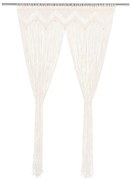 vidaXL Cortina macramé 140x240 cm algodão