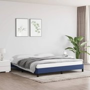 vidaXL Estrutura de cama sem colchão 180x200 cm tecido azul