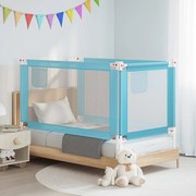 vidaXL Barra de segurança p/ cama infantil tecido 150x25 cm azul