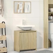 vidaXL 2 pcs conj. móveis casa banho derivados madeira carvalho sonoma