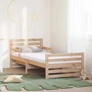 vidaXL Estrutura da Cama com colchão Castanho 80 x 200 cm