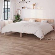 Estrutura de cama sem colchão 200x200 cm madeira maciça