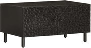 vidaXL Mesa de centro 80x50x40 cm madeira de mangueira maciça preto