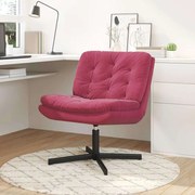 vidaXL Cadeira Relaxante Giratória vermelho tinto 63 x 75 x 76 cm