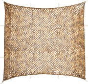 vidaXL Rede de camuflagem com saco de arrumação 614x581 cm areia