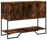 vidaXL Mesa consola 100x35x74,5cm derivados de madeira carvalho fumado