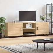 vidaXL Móvel de TV 150x30x50 cm derivados de madeira carvalho sonoma
