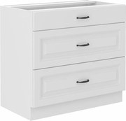 Armário modular com gavetas Retro White 120
